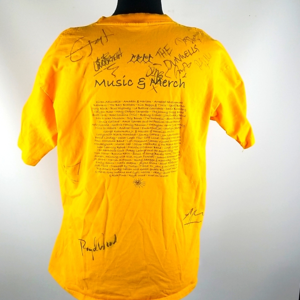 Autographed 2012 Edmonton Folk Music Festival Size L